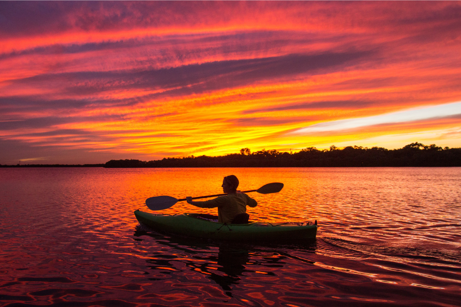 sunset kayak tour